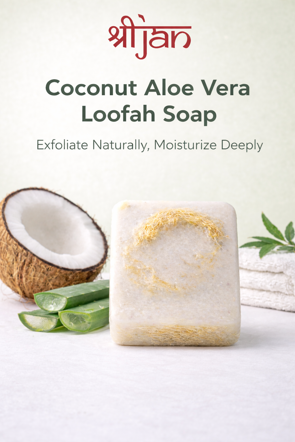 Coconut Aloe Vera Loofah Soap Banner